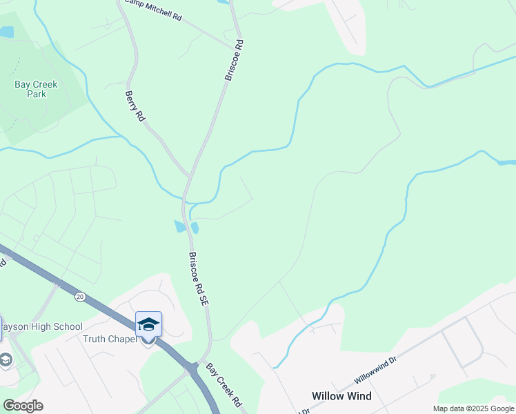 map of restaurants, bars, coffee shops, grocery stores, and more near 395 Grove Ridge Drive in Loganville