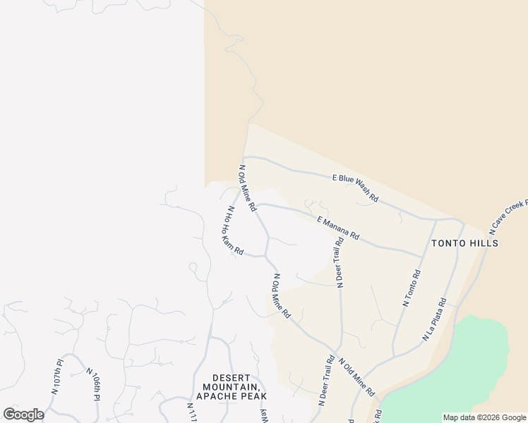 map of restaurants, bars, coffee shops, grocery stores, and more near 42839 North Old Mine Road in Cave Creek