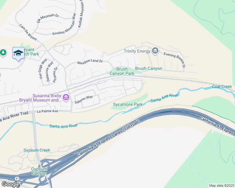map of restaurants, bars, coffee shops, grocery stores, and more near 25633 Corsica Way in Yorba Linda
