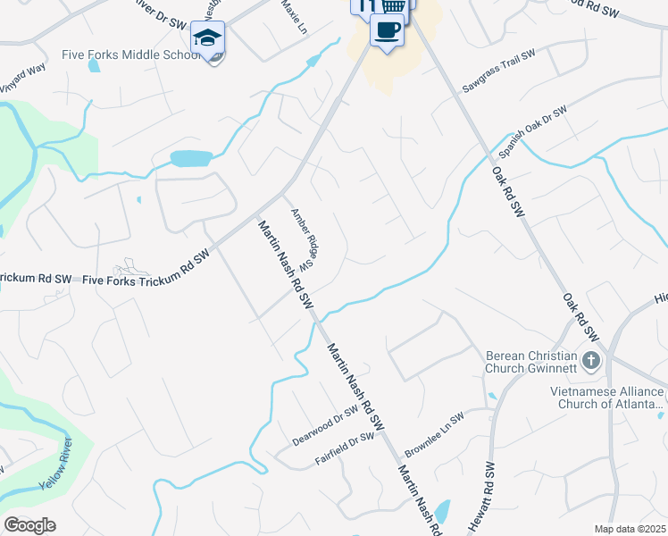 map of restaurants, bars, coffee shops, grocery stores, and more near 1181 Golden Circle Southwest in Lilburn