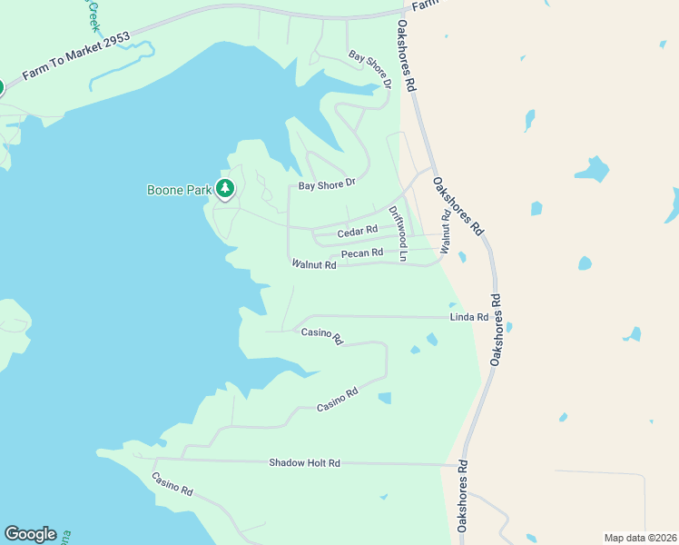 map of restaurants, bars, coffee shops, grocery stores, and more near 495 Walnut Road in Nocona