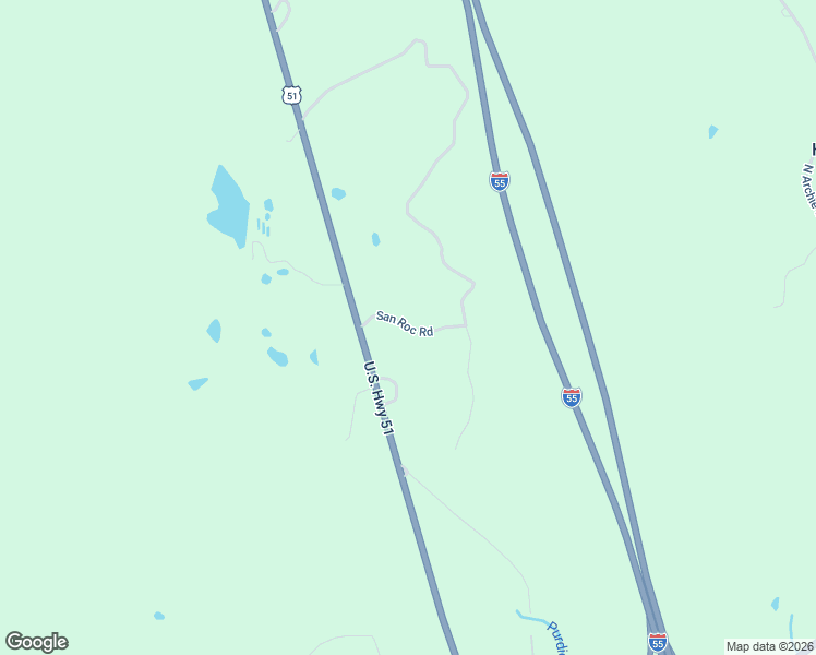 map of restaurants, bars, coffee shops, grocery stores, and more near San Roc Road in Grenada County