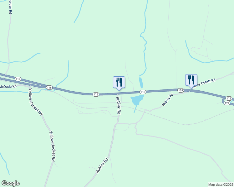 map of restaurants, bars, coffee shops, grocery stores, and more near 29305 Alabama 118 in Carbon Hill