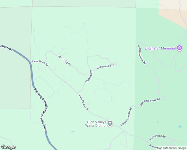 map of restaurants, bars, coffee shops, grocery stores, and more near 47635 Woodcliff Drive in Banning