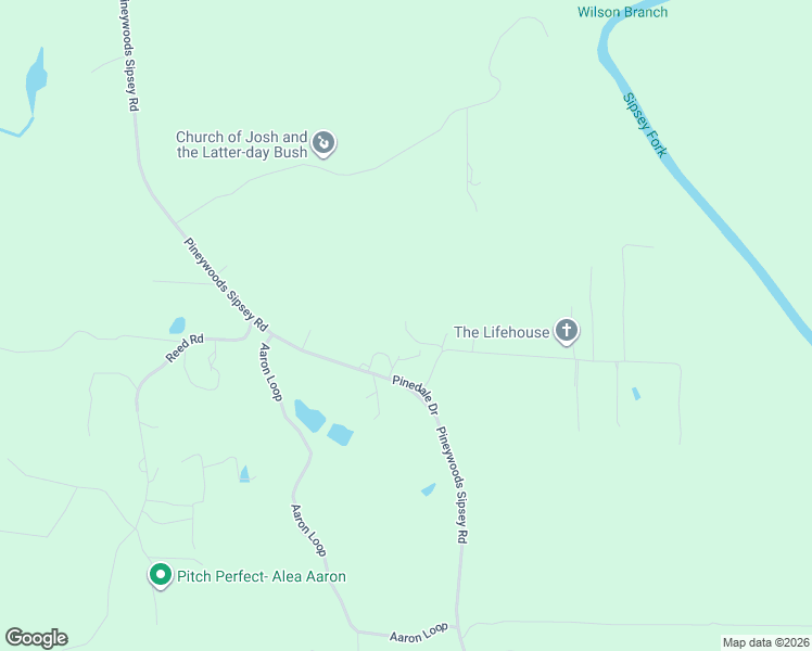 map of restaurants, bars, coffee shops, grocery stores, and more near 77 Rosewood Lane in Jasper