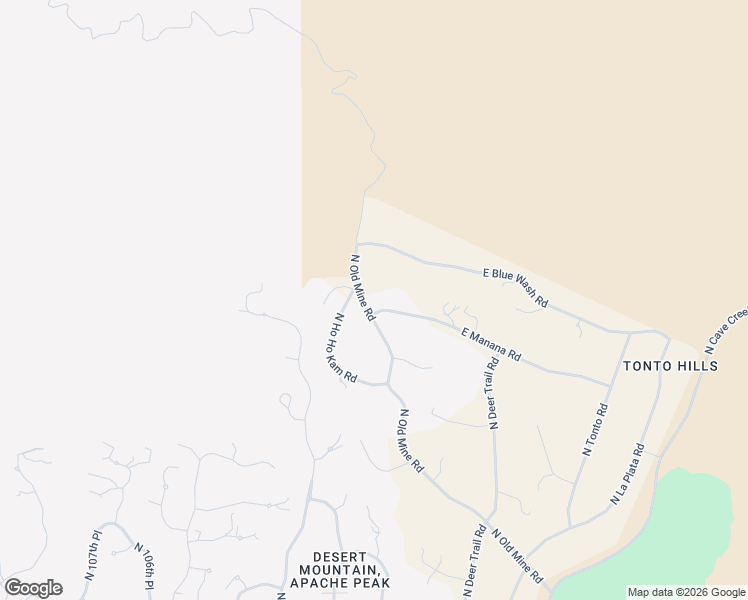 map of restaurants, bars, coffee shops, grocery stores, and more near 42839 North Old Mine Road in Cave Creek