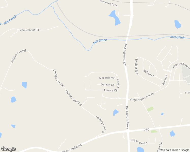 map of restaurants, bars, coffee shops, grocery stores, and more near 202 Monarch Way in Hiram