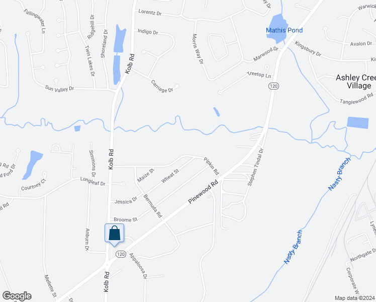 map of restaurants, bars, coffee shops, grocery stores, and more near 2437 Pipkin Road in Sumter