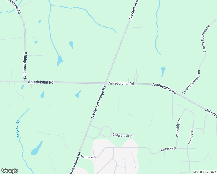 map of restaurants, bars, coffee shops, grocery stores, and more near 2452 North Walston Bridge Road in Jasper