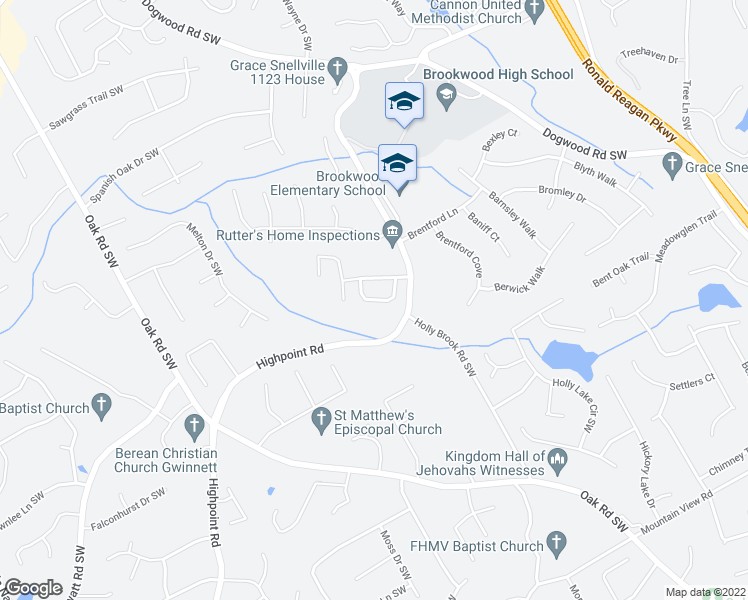 map of restaurants, bars, coffee shops, grocery stores, and more near 1506 Lechemin Drive in Snellville