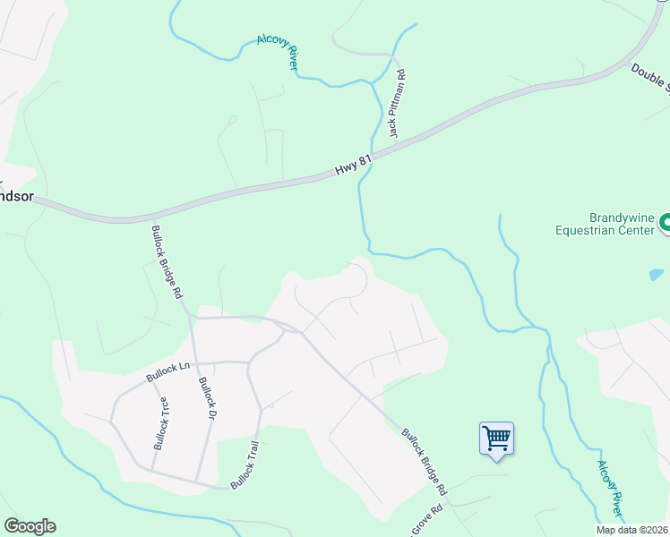 map of restaurants, bars, coffee shops, grocery stores, and more near 1252 Alcovy Ridge Drive in Loganville
