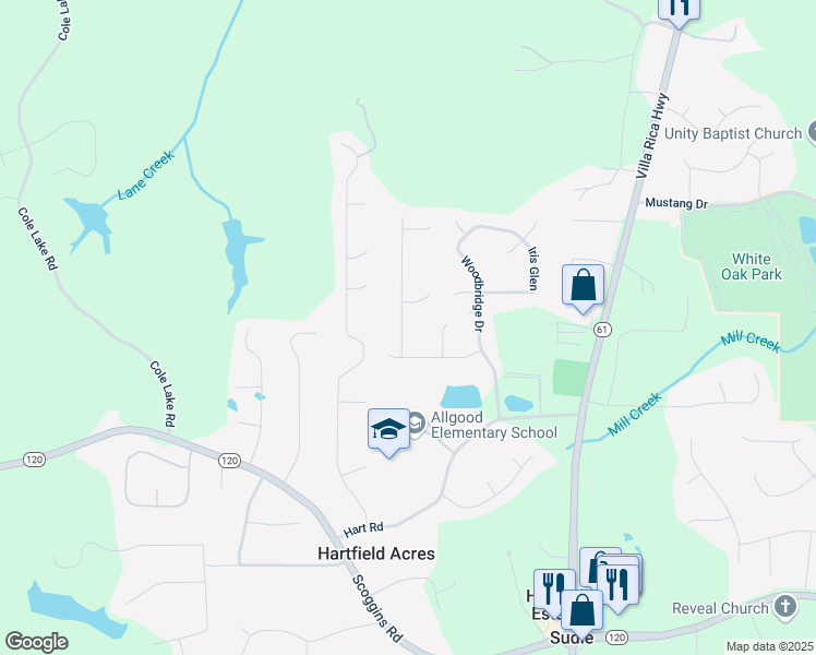 map of restaurants, bars, coffee shops, grocery stores, and more near 70 Ashbury Court in Dallas