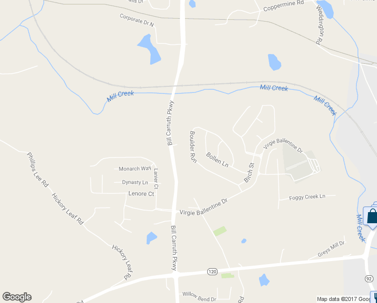 map of restaurants, bars, coffee shops, grocery stores, and more near 329 Boulder Run in Dallas
