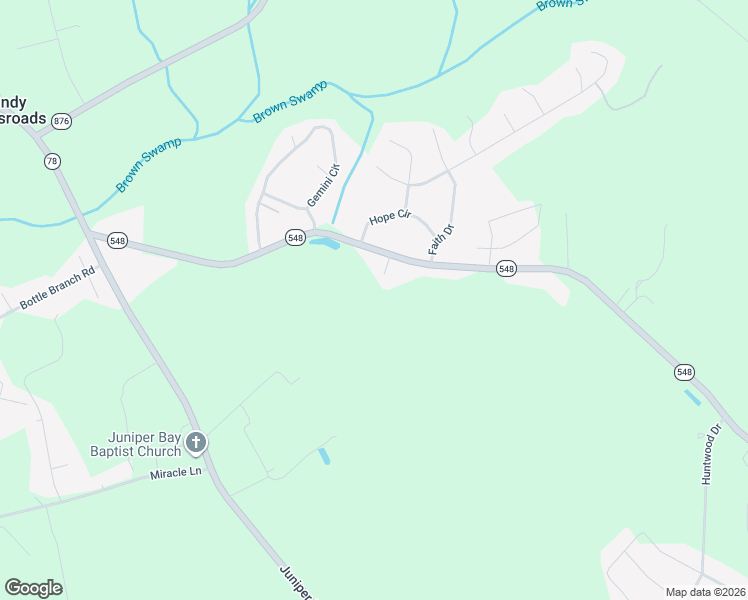map of restaurants, bars, coffee shops, grocery stores, and more near 1957 State Highway 548 in Conway