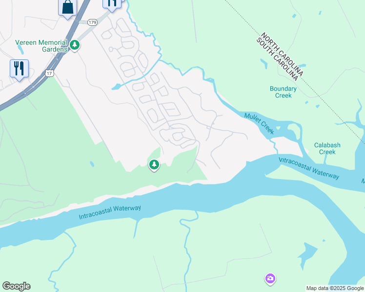 map of restaurants, bars, coffee shops, grocery stores, and more near 2189 Liberty Circle in Little River