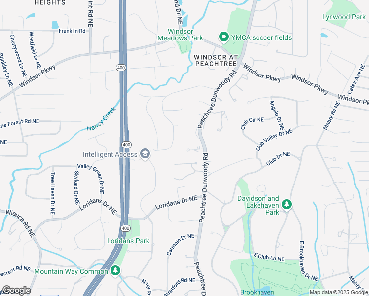 map of restaurants, bars, coffee shops, grocery stores, and more near 825 Kenry Court in Atlanta