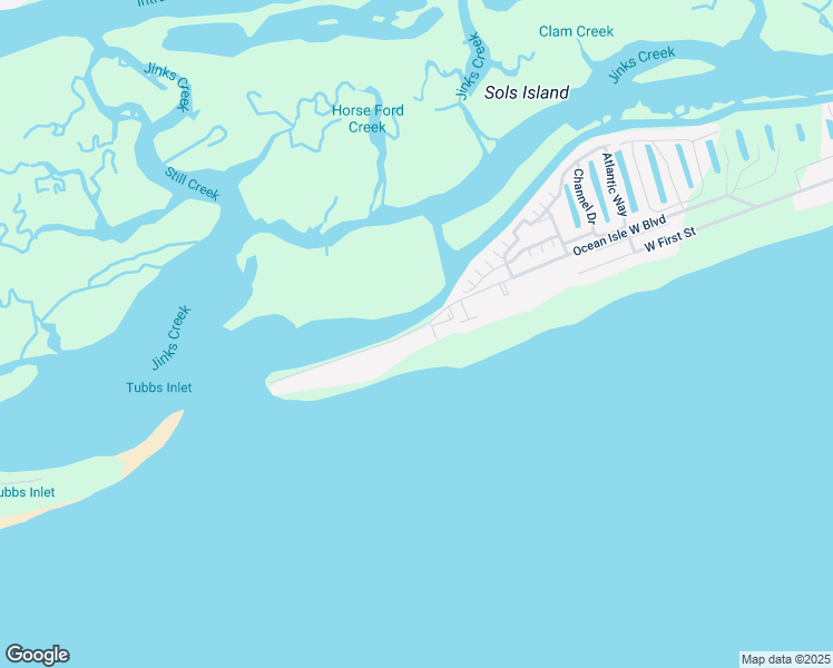 map of restaurants, bars, coffee shops, grocery stores, and more near 63 Ocean Isle West Boulevard in Ocean Isle Beach