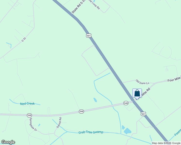 map of restaurants, bars, coffee shops, grocery stores, and more near 231 Booth Circle in Conway