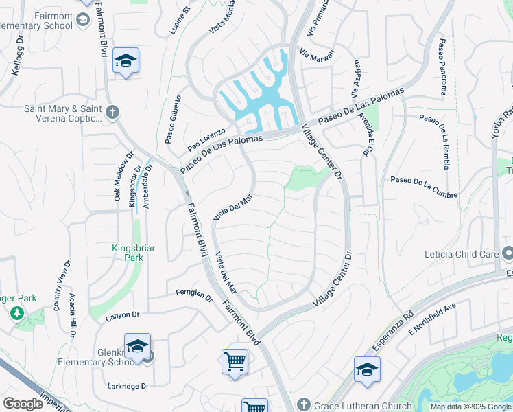 map of restaurants, bars, coffee shops, grocery stores, and more near 20325 Vía Almeria in Yorba Linda