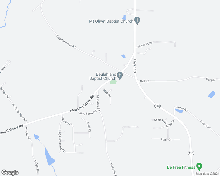 map of restaurants, bars, coffee shops, grocery stores, and more near 41 Alise Court in Rockmart