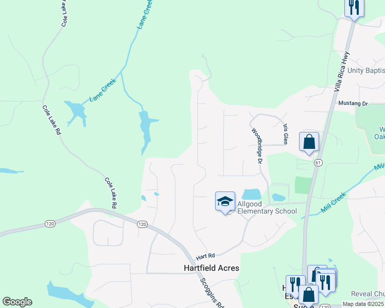 map of restaurants, bars, coffee shops, grocery stores, and more near 553 Somersby Drive in Dallas