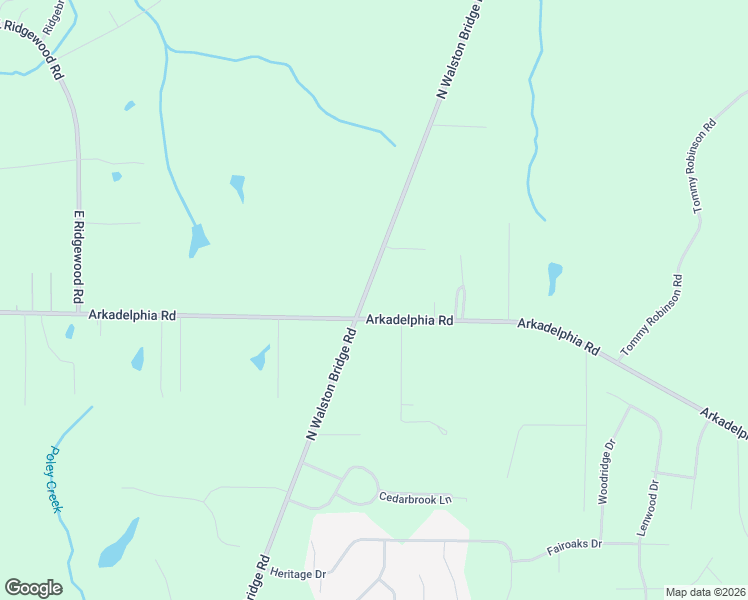 map of restaurants, bars, coffee shops, grocery stores, and more near 2452 North Walston Bridge Road in Jasper