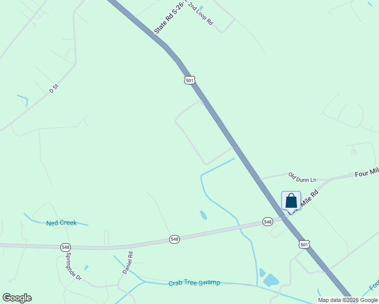 map of restaurants, bars, coffee shops, grocery stores, and more near 231 Booth Circle in Conway