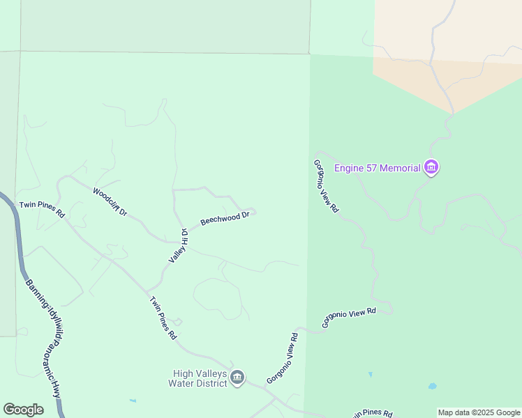 map of restaurants, bars, coffee shops, grocery stores, and more near Beechwood Drive in Riverside County
