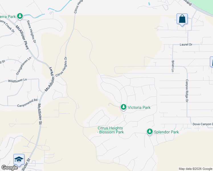 map of restaurants, bars, coffee shops, grocery stores, and more near 16585 Minneola Avenue in Riverside
