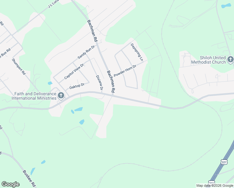 map of restaurants, bars, coffee shops, grocery stores, and more near 120 Daybreak Drive in Gaston