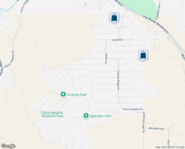 map of restaurants, bars, coffee shops, grocery stores, and more near 16524 Sol Avenue in Riverside