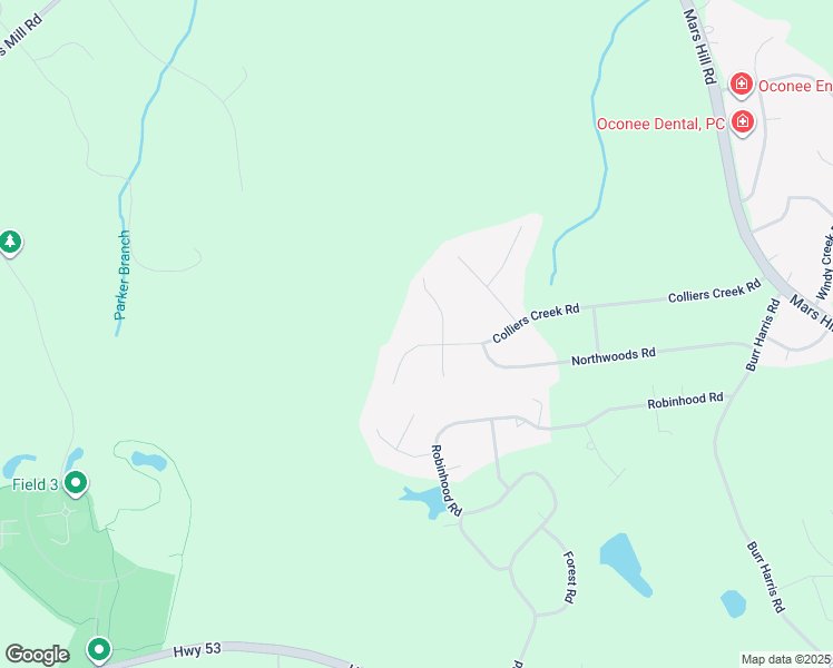 map of restaurants, bars, coffee shops, grocery stores, and more near 1430 Colliers Creek Road in Watkinsville