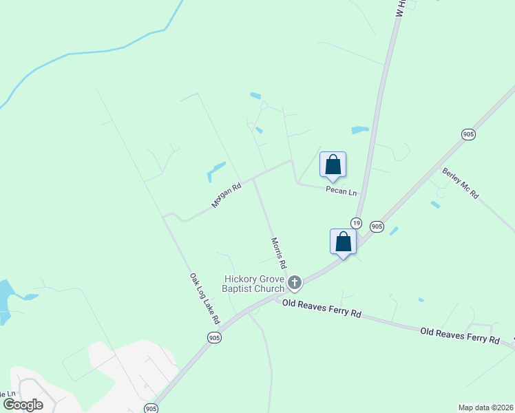 map of restaurants, bars, coffee shops, grocery stores, and more near 289 Morris Road in Conway