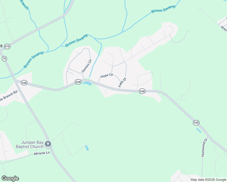 map of restaurants, bars, coffee shops, grocery stores, and more near 1915 State Highway 548 in Conway