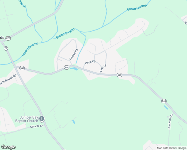 map of restaurants, bars, coffee shops, grocery stores, and more near 1915 State Highway 548 in Conway