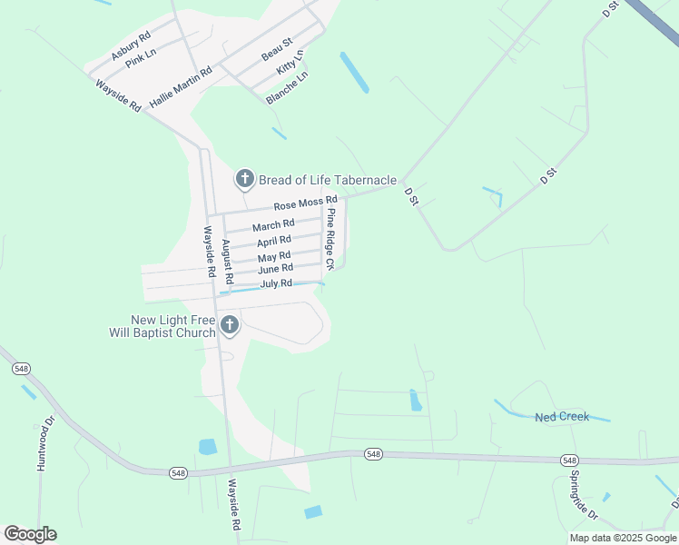 map of restaurants, bars, coffee shops, grocery stores, and more near 707 Pine Ridge Circle in Conway