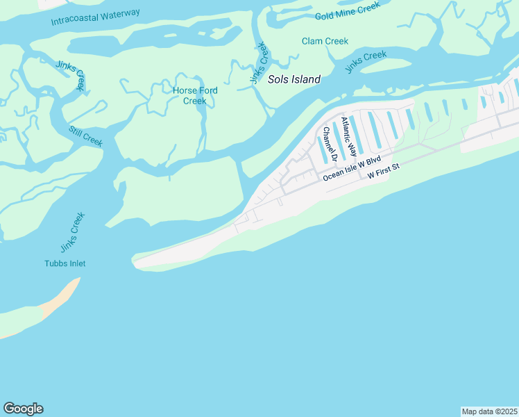 map of restaurants, bars, coffee shops, grocery stores, and more near 27 Ocean Isle West Boulevard in Ocean Isle Beach