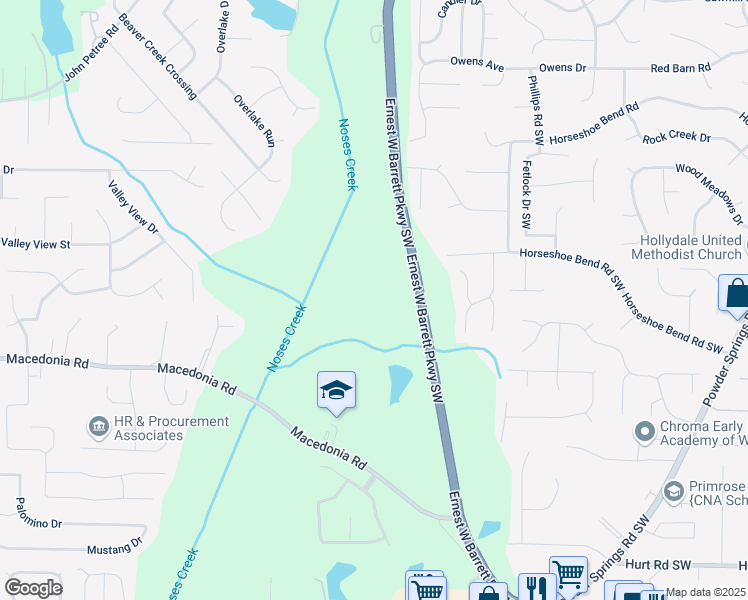 map of restaurants, bars, coffee shops, grocery stores, and more near in Marietta