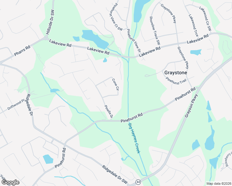 map of restaurants, bars, coffee shops, grocery stores, and more near 1395 Cone Circle in Grayson