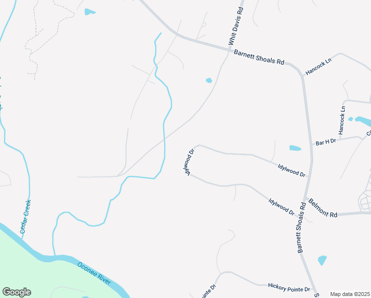 map of restaurants, bars, coffee shops, grocery stores, and more near 255-257 Idylwood Drive in Athens