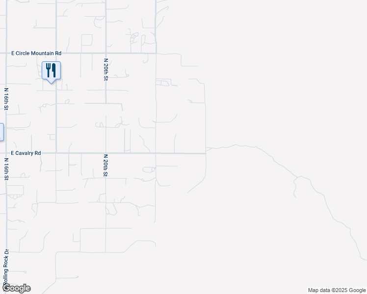 map of restaurants, bars, coffee shops, grocery stores, and more near 2302 East Cavalry Road in Phoenix