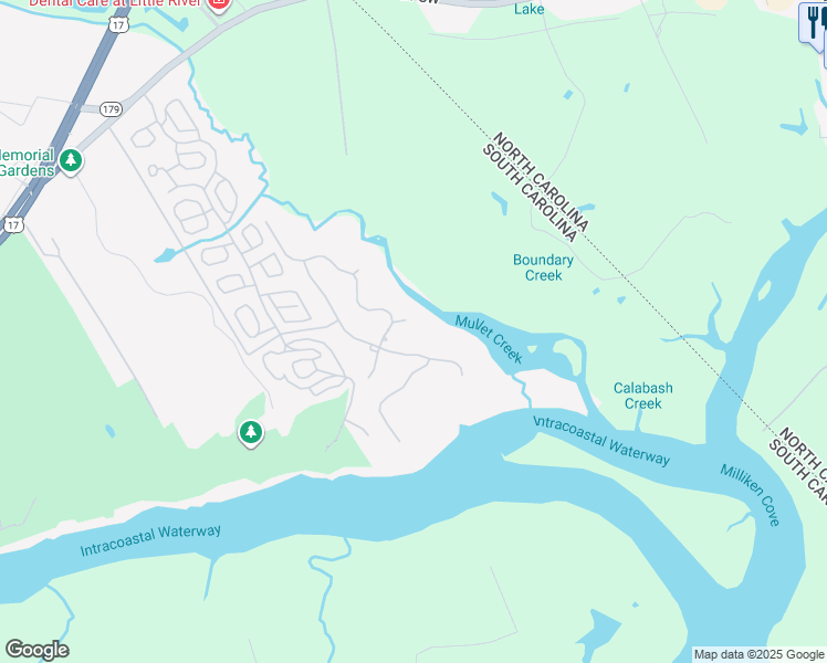 map of restaurants, bars, coffee shops, grocery stores, and more near 2252 Rum Runner Court in Little River