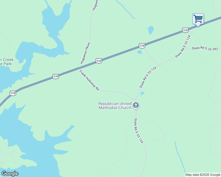 map of restaurants, bars, coffee shops, grocery stores, and more near 234 Frank Holloway Road in McCormick