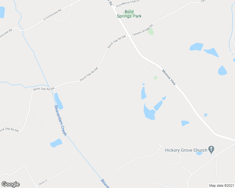 map of restaurants, bars, coffee shops, grocery stores, and more near 3920 Bold Springs Road in Monroe