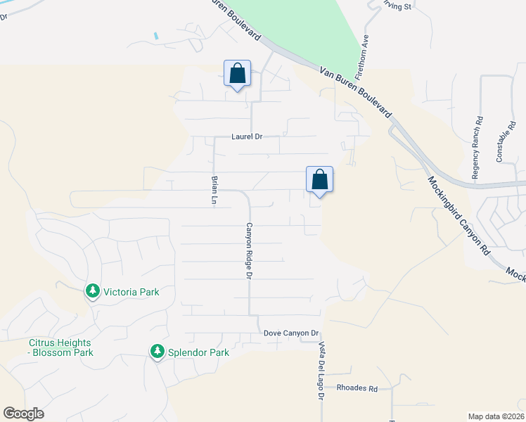 map of restaurants, bars, coffee shops, grocery stores, and more near 14278 Seven Hills Drive in Riverside