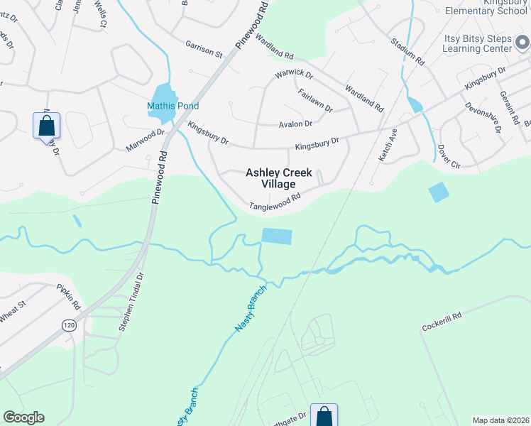 map of restaurants, bars, coffee shops, grocery stores, and more near 2147 Tanglewood Road in Sumter