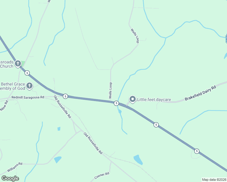 map of restaurants, bars, coffee shops, grocery stores, and more near 80 Wells Loop in Jasper