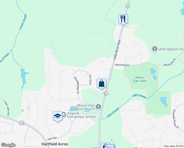 map of restaurants, bars, coffee shops, grocery stores, and more near 226 Iris Glen in Dallas