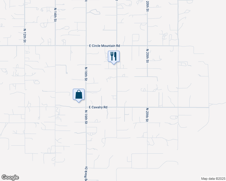 map of restaurants, bars, coffee shops, grocery stores, and more near 1734 Leann Road in New River