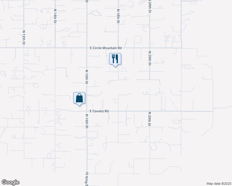 map of restaurants, bars, coffee shops, grocery stores, and more near 1734 Leann Road in New River